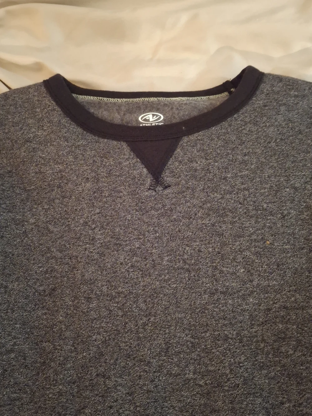 Athletic Works Men's Dark Gray Crewneck Sweater